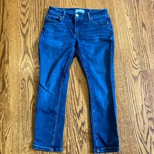 LOFT curvy skinny cropped jeans